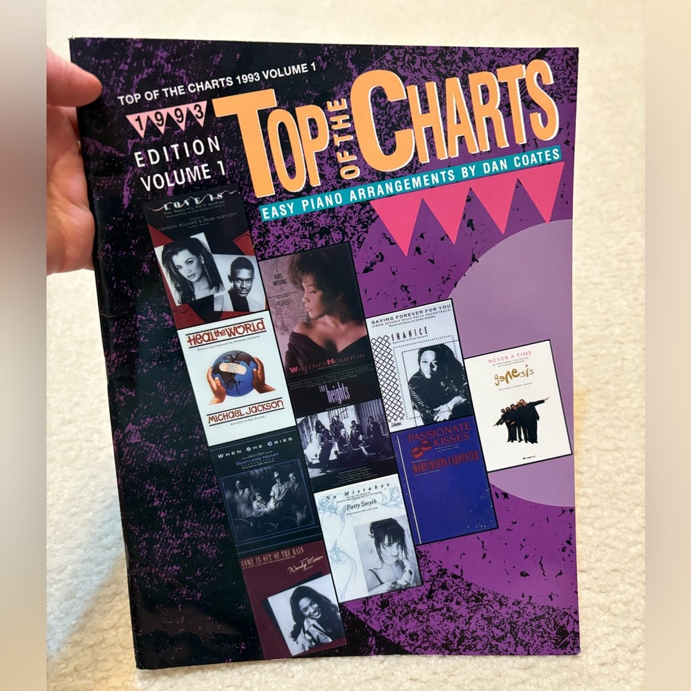 Sheet Music 1993 Top of the Charts Edition Volume 1 Easy Piano & Songbook